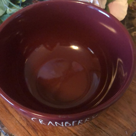 RAE DUNN BY MAGENTA CRANBERRY SAUCE Bowl - Maroon - Ceramic - Picture 2 of 4